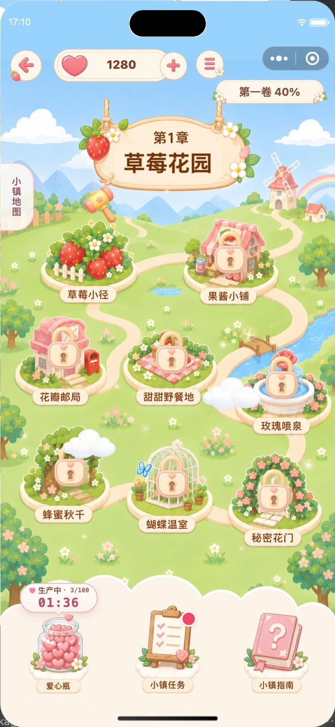 半糖情侣半糖小镇真实小程序页面